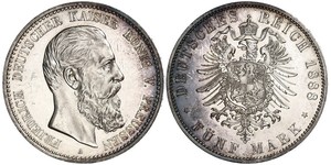 5 Mark Königreich Preußen (1701-1918) Silber Friedrich III. (Deutsches Reich) (1831-1888)