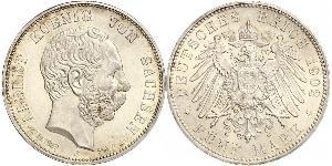 5 Mark Königreich Sachsen (1806 - 1918) Silber Albert (Sachsen)