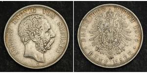 5 Mark Königreich Sachsen (1806 - 1918) Silber Albert (Sachsen)