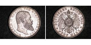 5 Mark Königreich Württemberg (1806-1918) Silber Wilhelm II, German Emperor (1859-1941)