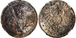 5 Mark Sachsen-Weimar-Eisenach (1809 - 1918) Silber 