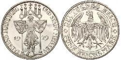 5 Mark Weimarer Republik (1918-1933) Silber 