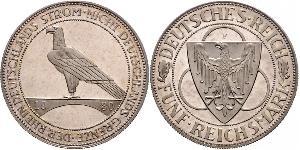 5 Mark Weimarer Republik (1918-1933) Silber 