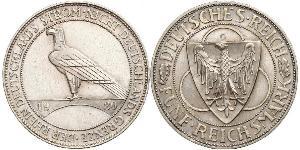 5 Mark Weimarer Republik (1918-1933) Silber 