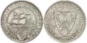 5 Mark Weimarer Republik (1918-1933) Silber 