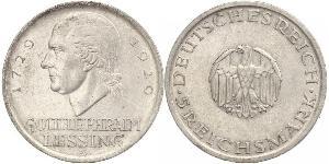 5 Mark German Empire (1871-1918) Silver Gotthold Ephraim Lessing