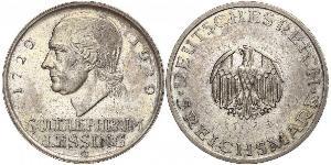 5 Mark German Empire (1871-1918) Silver Gotthold Ephraim Lessing