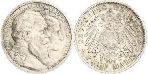 5 Mark German Empire (1871-1918) / Grand Duchy of Baden (1806-1918) Silver Frederick I, Grand Duke of Baden (1826 - 1907)