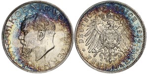 5 Mark Kingdom of Bavaria (1806 - 1918) Silver Ludwig III of Bavaria (1845 – 1921)