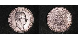 5 Mark Kingdom of Saxony (1806 - 1918) Silver Frederick Augustus III of Saxony (1865-1932)