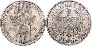 5 Mark Weimar Republic (1918-1933) Silver 