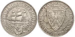 5 Mark Weimar Republic (1918-1933) Silver 