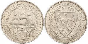 5 Mark Weimar Republic (1918-1933) Silver 