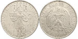 5 Mark Weimar Republic (1918-1933) Silver 