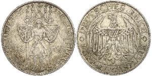 5 Mark Weimar Republic (1918-1933) Silver 