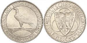 5 Mark Weimar Republic (1918-1933) Silver 