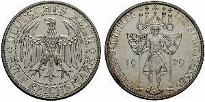 5 Mark Weimar Republic (1918-1933) Silver 