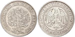 5 Mark Weimar Republic (1918-1933) / Germany Silver 