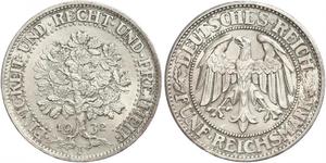 5 Mark Weimar Republic (1918-1933) / Germany Silver 