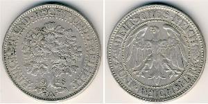 5 Mark Weimar Republic (1918-1933) / Germany Silver 