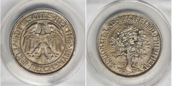 5 Mark Weimar Republic (1918-1933) / Germany Silver 