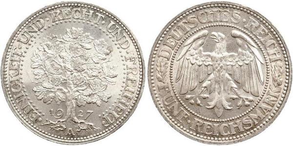 5 Mark Weimar Republic (1918-1933) / Germany Silver 