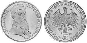 5 Mark West Germany (1949-1990) Silver 