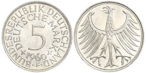 5 Mark West Germany (1949-1990) Silver 