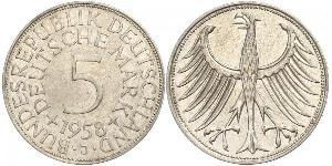 5 Mark West Germany (1949-1990) Silver 