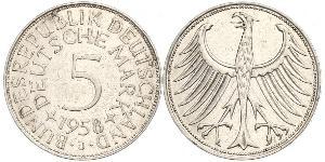 5 Mark West Germany (1949-1990) Silver 