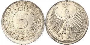 5 Mark West Germany (1949-1990) Silver 