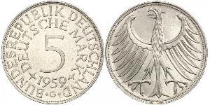 5 Mark West Germany (1949-1990) Silver 