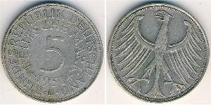 5 Mark West Germany (1949-1990) Silver 