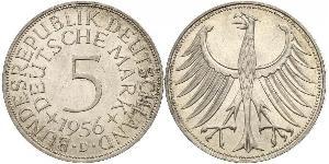 5 Mark West Germany (1949-1990) Silver 