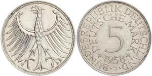 5 Mark West Germany (1949-1990) Silver 