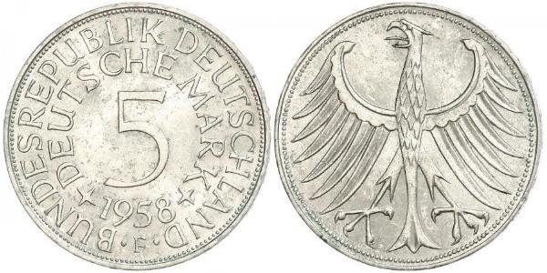 5 Mark West Germany (1949-1990) Silver 