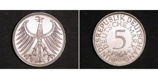 5 Mark West Germany (1949-1990) Silver 