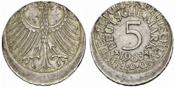 5 Mark West Germany (1949-1990) Silver 