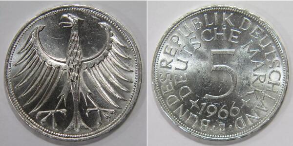 5 Mark West Germany (1949-1990) Silver 