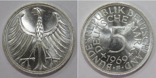 5 Mark West Germany (1949-1990) Silver 