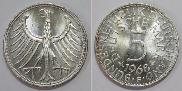 5 Mark West Germany (1949-1990) Silver 
