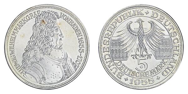 5 Mark West Germany (1949-1990) Silver 
