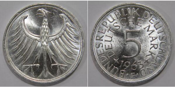 5 Mark West Germany (1949-1990) Silver 