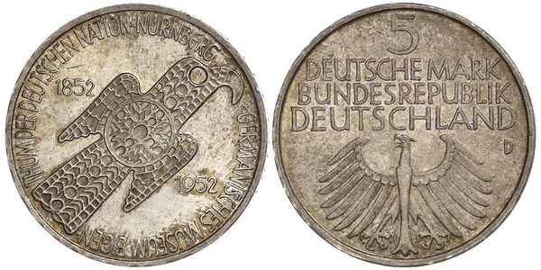 5 Mark Alemania Occidental (1949-1990)  