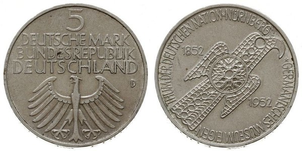 5 Mark Alemania Occidental (1949-1990)  