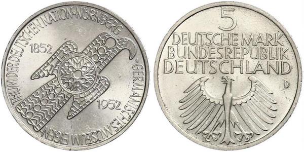 5 Mark Alemania Occidental (1949-1990)  