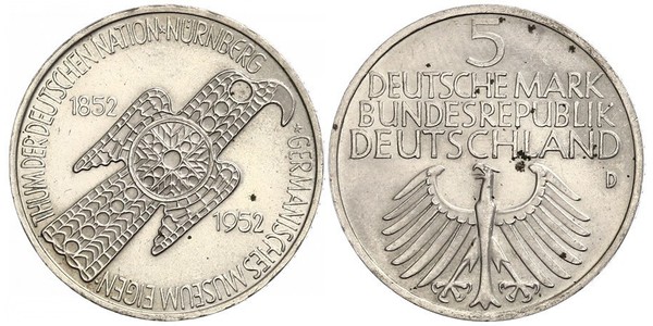 5 Mark Germania Ovest (1949-1990)  