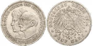 5 Mark 安哈尔特-德绍 銀 弗里德里希二世 (安哈尔特) (1856 - 1918)