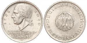 5 Mark 德意志帝國 (1871 - 1918) 銀 戈特霍尔德·埃夫莱姆·莱辛