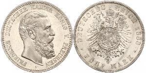 5 Mark 普魯士王國 (1701 - 1918) 銀 腓特烈三世 (德国)